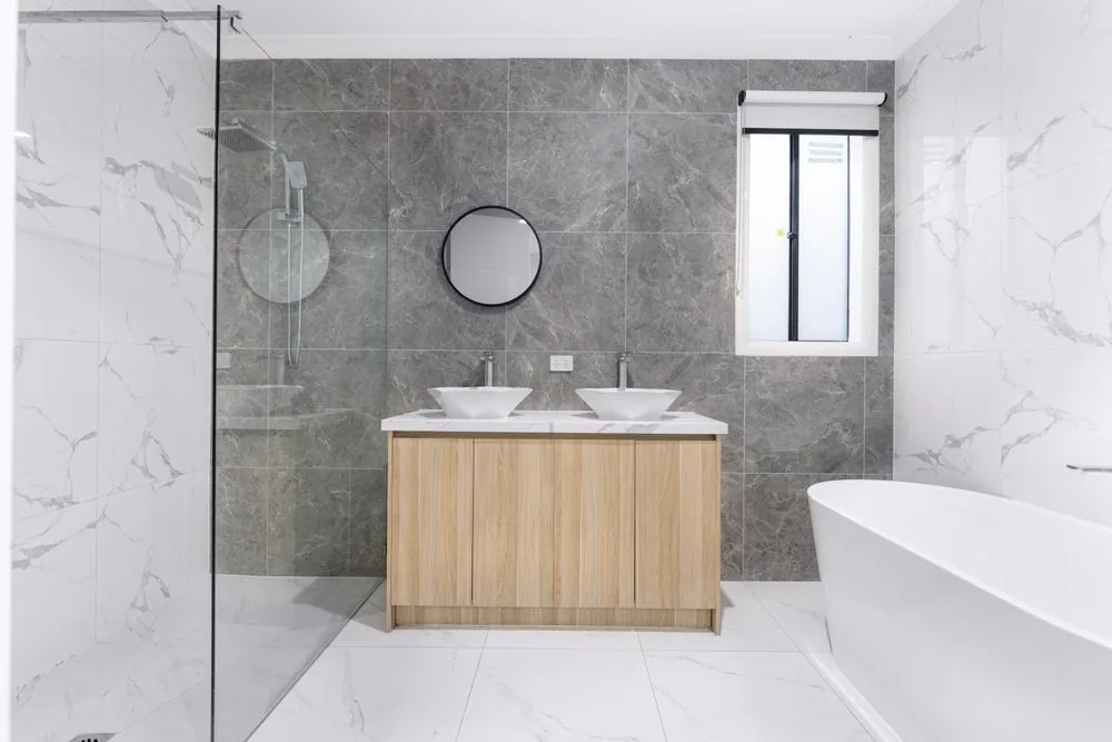 Renovated bathroom plumbed by Gold Coast Hot Water and Gas
